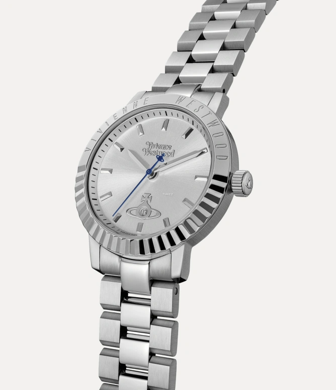 Vivienne Westwood,Other 34mm,34mm,Stainless Steel,Silver,Quartz,Day,Hardlex,Glass,VV307SLSL