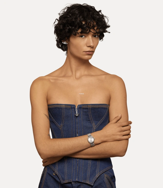 Vivienne Westwood,Other 29mm,29mm,Stainless Steel,Blue,Quartz,Day,Hardlex,Glass,VV311LBLSL