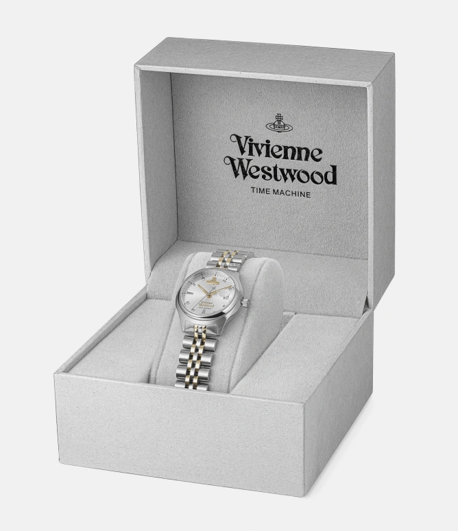 Vivienne Westwood,Other 29mm,29mm,Stainless Steel,Silver,Quartz,Day,Hardlex,Glass,VV311SLSG