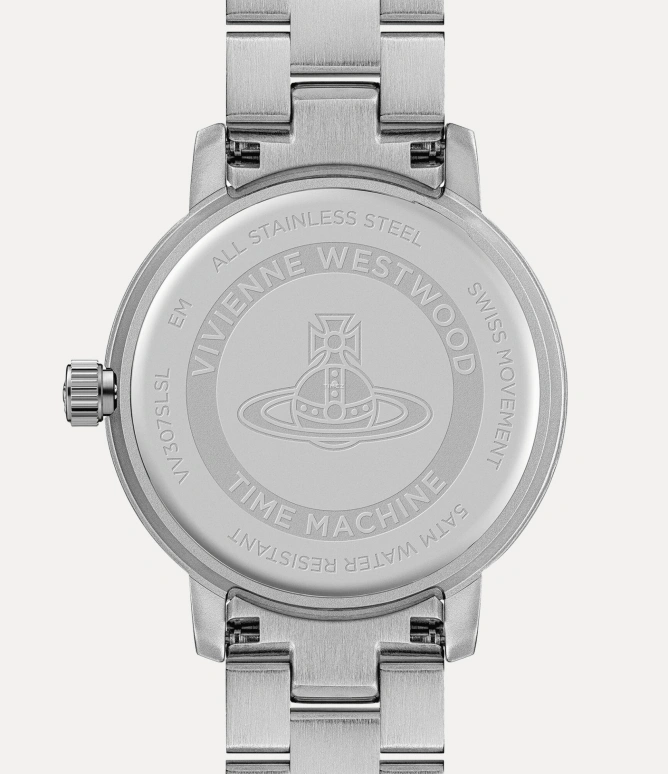 Vivienne Westwood,Other 34mm,34mm,Stainless Steel,Silver,Quartz,Day,Hardlex,Glass,VV307SLSL