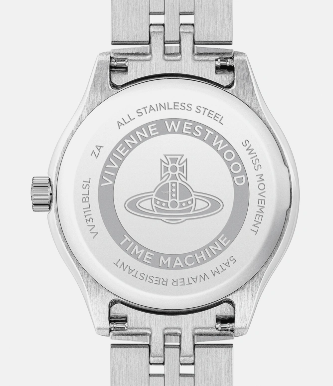 Vivienne Westwood,Other 29mm,29mm,Stainless Steel,Blue,Quartz,Day,Hardlex,Glass,VV311LBLSL