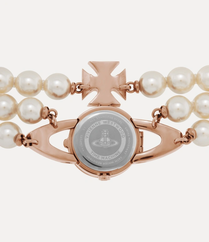 Vivienne Westwood,Other 35mm,35mm,Stainless Steel,Rose Gold,Quartz,Hardlex,Glass,Round,VV326PERS