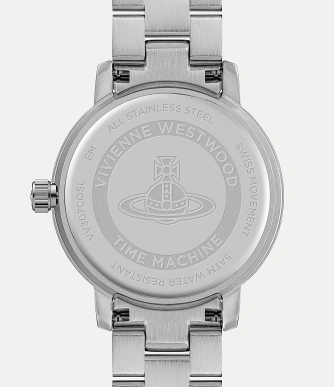 Vivienne Westwood,Other 34mm,34mm,Stainless Steel,Orange Pink,Quartz,Glass,Hardlex,Round,VV307COSL