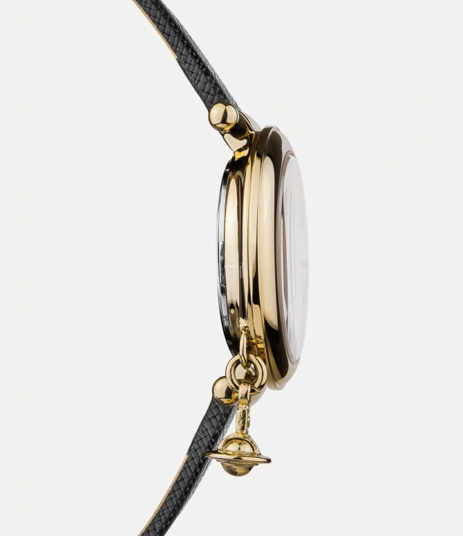 Vivienne Westwood,Other 36mm,36mm,Stainless Steel,Black,Quartz,Hardlex,Glass,Round,VV006GDBLK