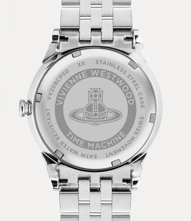 Vivienne Westwood,Other 38mm,38mm,Stainless Steel,Champagne,Quartz,Hardlex,Glass,Round,VV208CPSG