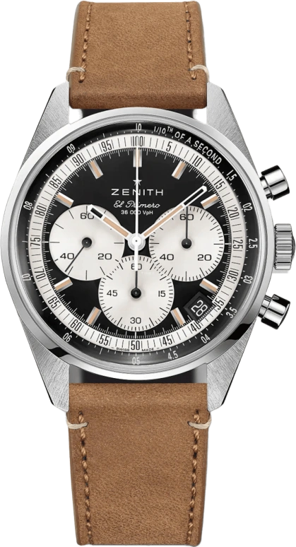 Zenith,Chronomaster Original 38mm,38mm,Stainless Steel,Black,Automatic,Chronograph,Day,03,03.3200.3600/21.C903