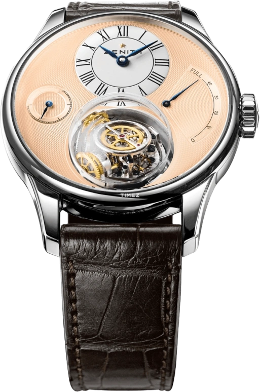 Zenith,Academy 45mm,45mm,Platinum,Silver,Gold,Handwound,50hours,In-house Caliber,40,40.2210.8804/95.C631