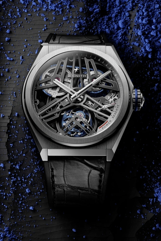 Zenith,Defy 44mm,44mm,Platinum,Skeleton,Handwound,Power Reserve Indicator,Tourbillon Escapement,Chain & Fusée,40,40.9000.4805/75.R582