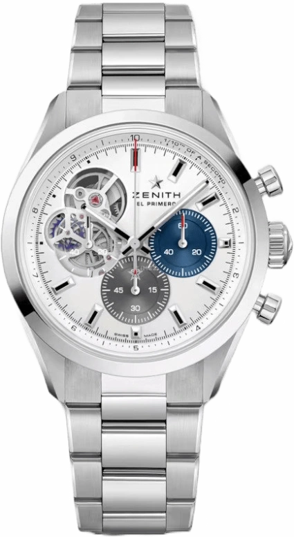 真力时,El Primero 39.50毫米,39.50毫米,不锈钢,银色,自动上弦,计时,导柱轮,03,03.3300.3604/69.M3300