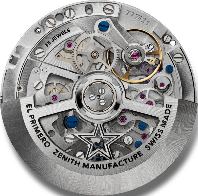 真力时,Chronomaster旗舰 38毫米,38毫米,精钢,绿色,自动上弦,计时,月相,月历,星期历,蓝宝石,水晶玻璃,圆形,03,03.3400.3610/40.C912