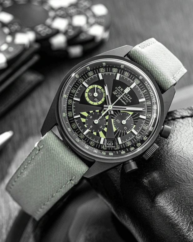 Zenith,Revival 38mm,38mm,Titanium,Black,Automatic,Chronograph,Day,97,97.G383.400.38.C880