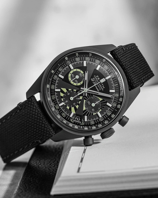 Zenith,Revival 38mm,38mm,Titanium,Black,Automatic,Chronograph,Day,97,97.G383.400.38.C880