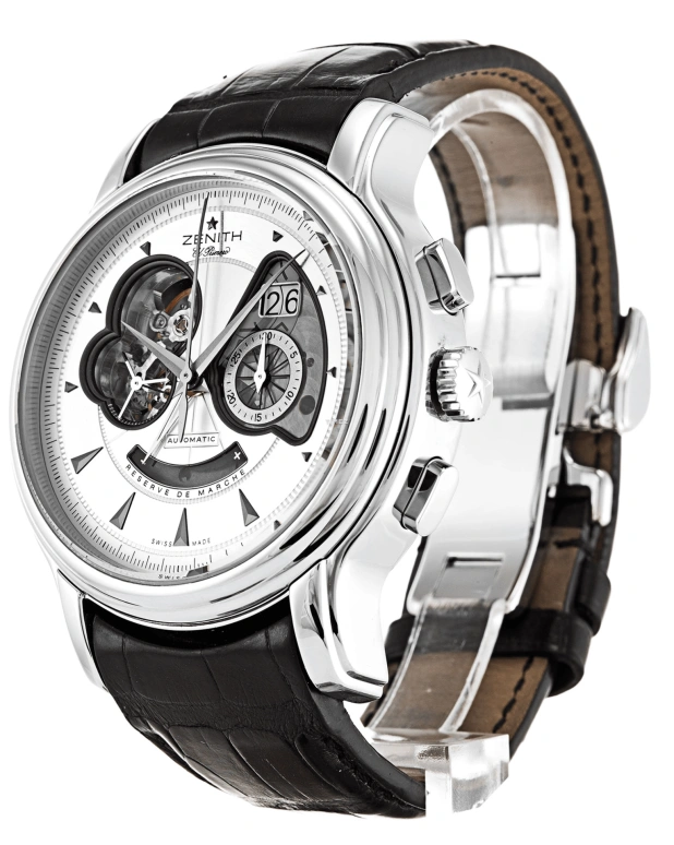 真力时,Chronomaster旗舰 45毫米,45毫米,不锈钢,银白色,自动上弦,计时,日历,03,03.1260.4039/01.C505