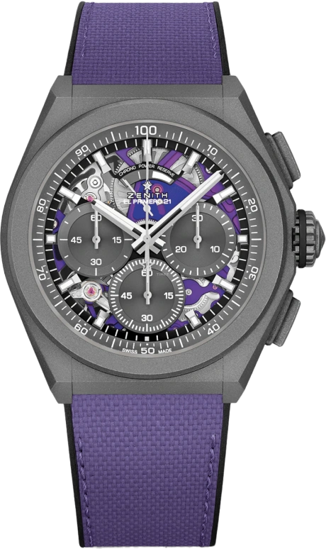 Zenith,Defy 44mm,44mm,Titanium,Skeleton,Automatic,Chronograph,Day,Power Reserve Indicator,97,97.9001.9004/80.R922