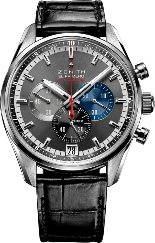 Zenith,El Primero 42mm,42mm,Platinum,Grey,Automatic,Chronograph,Day,40,40.2041.4052/91.C496