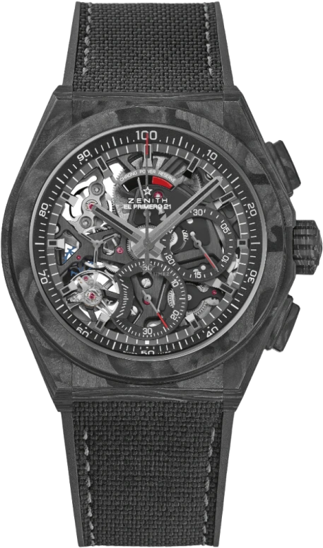 Zenith,Defy 44mm,44mm,Carbon,Skeleton,Automatic,Chronograph,Day,Power Reserve Indicator,10,10.9000.9004/96.R921