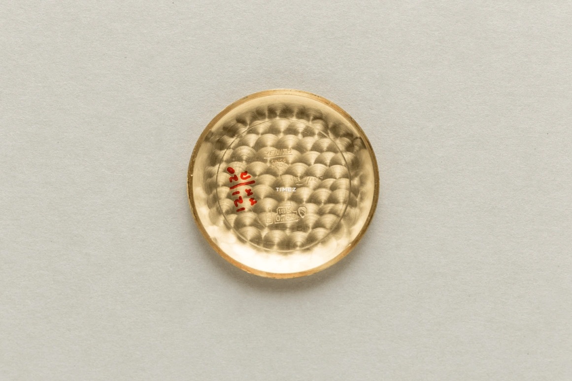 真力时,El Primero 37毫米,37毫米,黄金,黄金色,黑色,自动上弦,计时,日历,G582