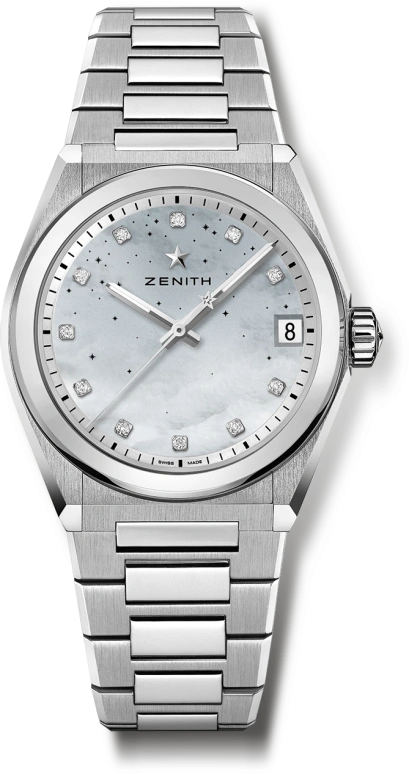 Zenith,Defy 36mm,36mm,Stainless Steel,White,Automatic,Date,50hours,03,03.9200.670/03.MI001