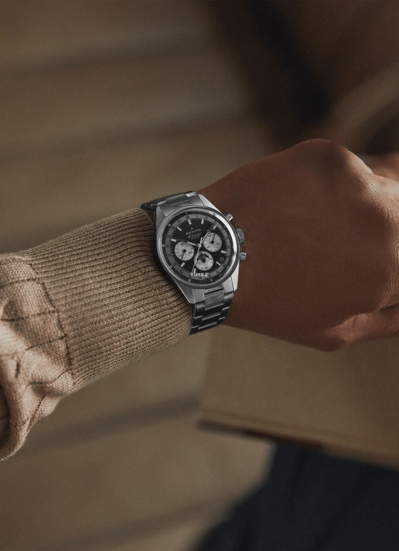 真力时,Chronomaster原创 38毫米,38毫米,不锈钢,黑色,自动上弦,计时,月相,月历,星期历,60小时,自制机芯,03,03.3401.3610/21.M3200