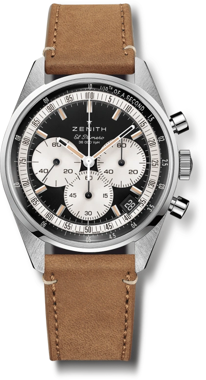 Zenith,Chronomaster Original 38mm,38mm,Stainless Steel,Black,Automatic,Chronograph,Day,03,03.3200.3600/21.C903