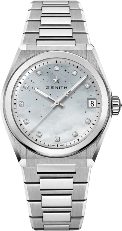 Zenith,Defy 36mm,36mm,Stainless Steel,White,Automatic,Date,50hours,03,03.9200.670/03.MI001