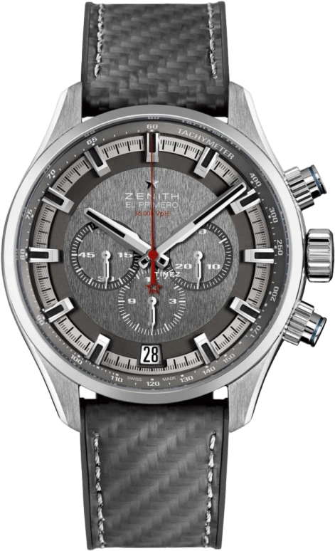 真力时,El Primero 45毫米,45毫米,不锈钢,灰色,自动上弦,计时,日历,EL PRIMERO SPORT