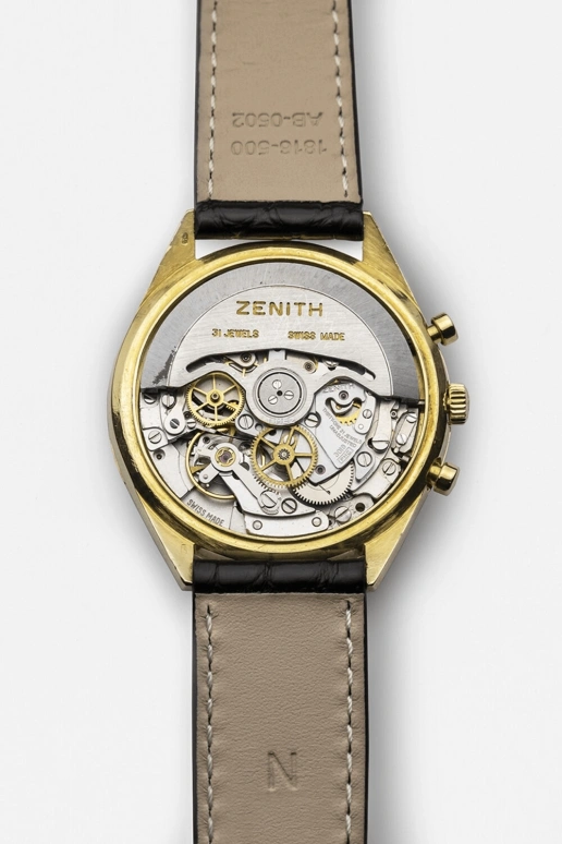 真力时,El Primero 37毫米,37毫米,黄金,黄金色,黑色,自动上弦,计时,日历,G582