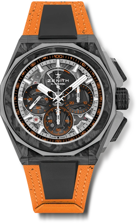 Zenith,Defy Extreme 45mm,45mm,Carbon,Multi-Color,Luminous,Black,Automatic,Chronograph,Power Reserve Indicator,10,10.9100.9004-4/26.I305