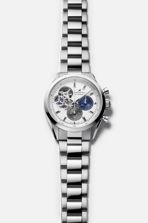 真力时,El Primero 39.50毫米,39.50毫米,不锈钢,银色,自动上弦,计时,导柱轮,03,03.3300.3604/69.M3300