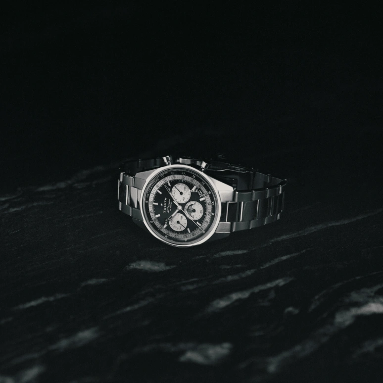 真力时,Chronomaster原创 38毫米,38毫米,不锈钢,黑色,自动上弦,计时,月相,月历,星期历,60小时,自制机芯,03,03.3401.3610/21.M3200
