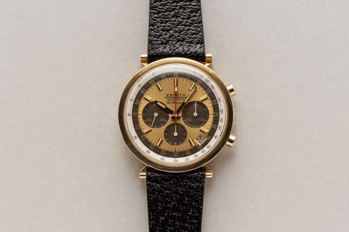 真力时,El Primero 38毫米,38毫米,黄金,黄金色,黄色,自动上弦,计时,日历,G382