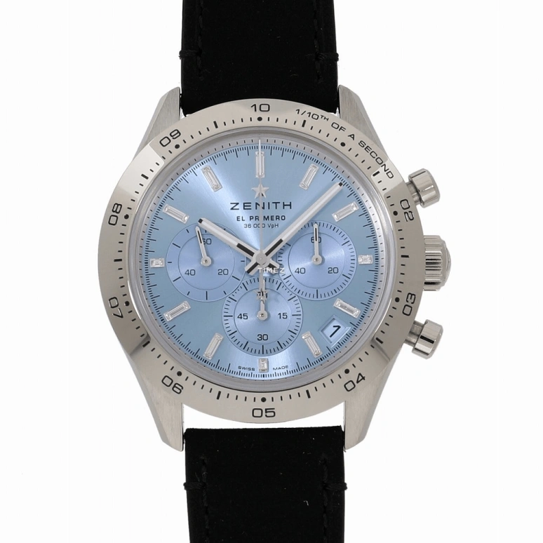 Zenith,Chronomaster Sport 41mm,41mm,White Gold,Blue,Automatic,Chronograph,Day,65,65.3103.3600/53.C920