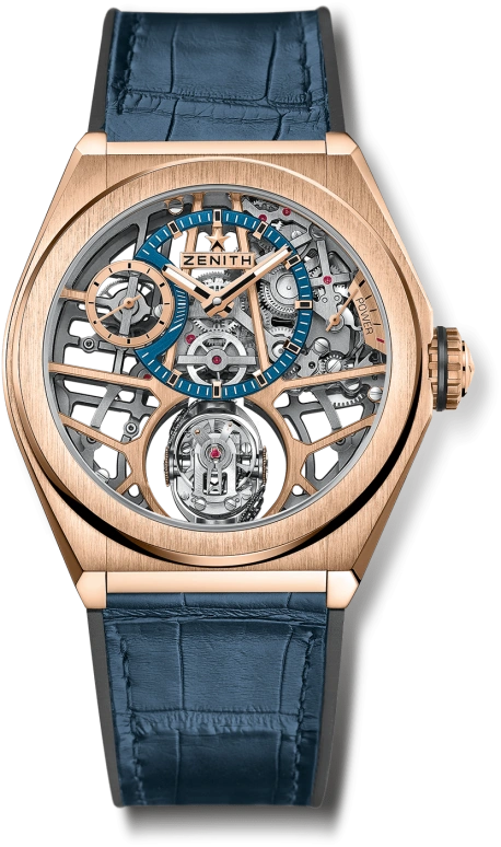 Zenith,Defy 44mm,44mm,Rose Gold,Skeleton,Handwound,Power Reserve Indicator,18,18.9000.8812/79.R584