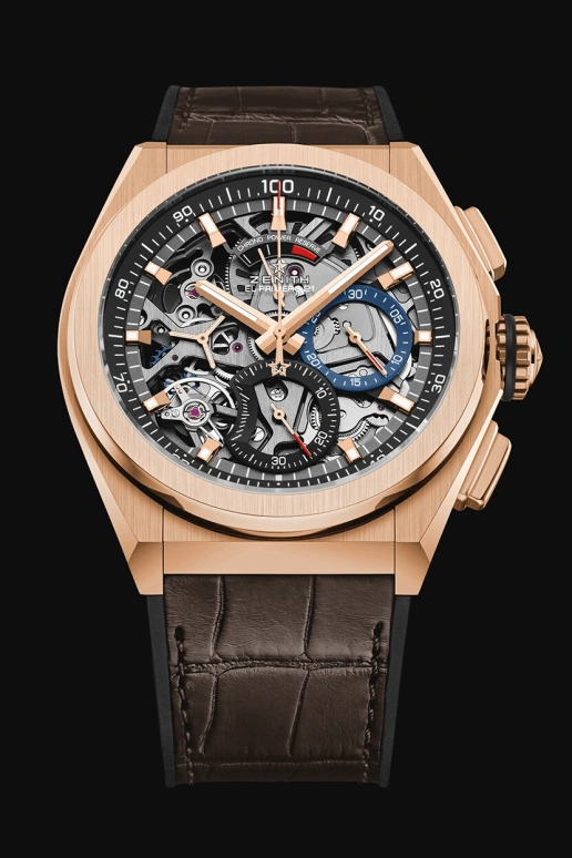 Zenith,Defy 44mm,44mm,Rose Gold,Skeleton,Automatic,Chronograph,Day,Power Reserve Indicator,18,18.9000.9004/71.R585