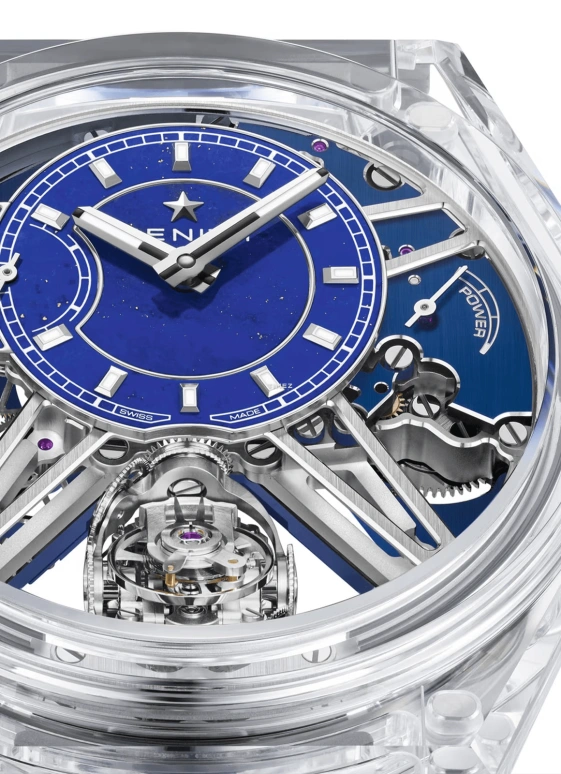 真力时,Defy 46毫米,46毫米,蓝宝石,蓝色,手动上弦,动力储存指示,陀飞轮,04,04.9000.8812/51.R584