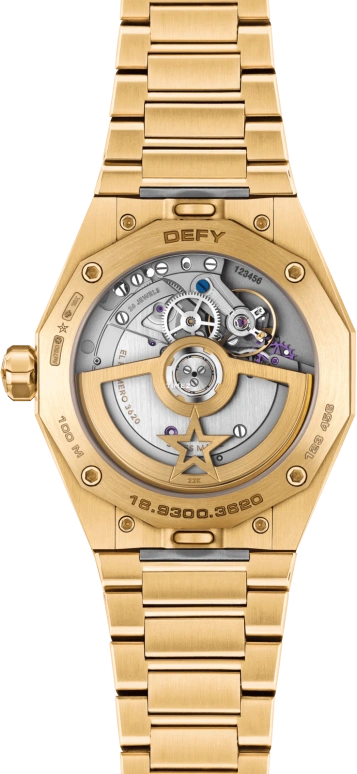 真力时,Defy天际 41毫米,41毫米,黄金,绿色,渐变色,自动上弦,日历,60小时,30,30.9300.3620/74.I001