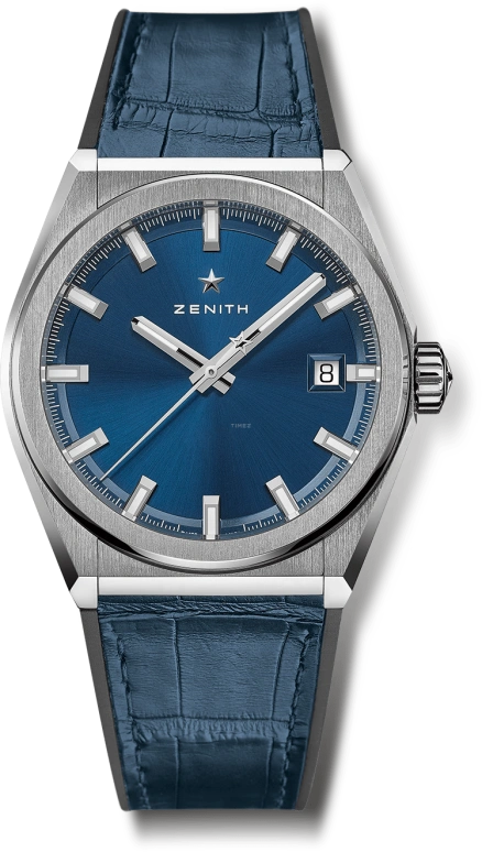 Zenith,Defy 41mm,41mm,Titanium,Blue,Automatic,Date,50hours,95,95.9000.670/51.R584