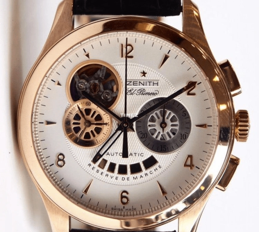 Zenith,El Primero 40mm,40mm,Rose Gold,Silver,Automatic,Chronograph,Power Reserve Indicator,18,18.0510.4021-01.C492