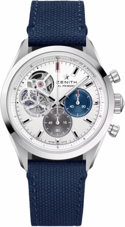真力时,El Primero 39.50毫米,39.50毫米,不锈钢,银色,自动上弦,计时,导柱轮,03,03.3300.3604/69.C823