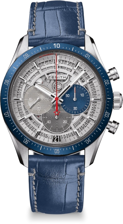 Zenith,El Primero 42mm,42mm,Titanium,Skeleton,Automatic,Chronograph,Day,95,95.3002.3600/69.C818