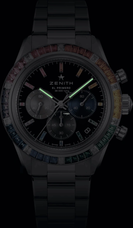 Zenith,Chronomaster Sport 41mm,41mm,White Gold,Black,Silver,Blue,Automatic,Chronograph,Day,45,45.3104.3600/21.M3100