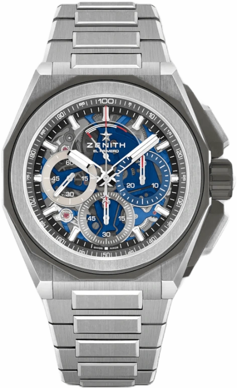 Zenith,Defy Extreme 45mm,45mm,Titanium,Skeleton,Automatic,Chronograph,Day,Power Reserve Indicator,95,95.9100.9004/01.I001