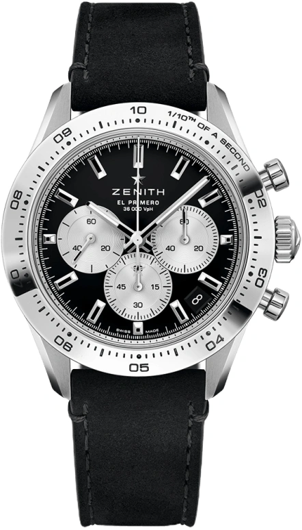 Zenith,Chronomaster Sport 41mm,41mm,White Gold,Black,Automatic,Chronograph,Day,65,65.3101.3600/21.C925