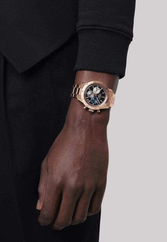 真力时,Chronomaster运动 41毫米,41毫米,玫瑰金,黑色,自动上弦,计时,日历,18,18.3101.3600/21.M3100