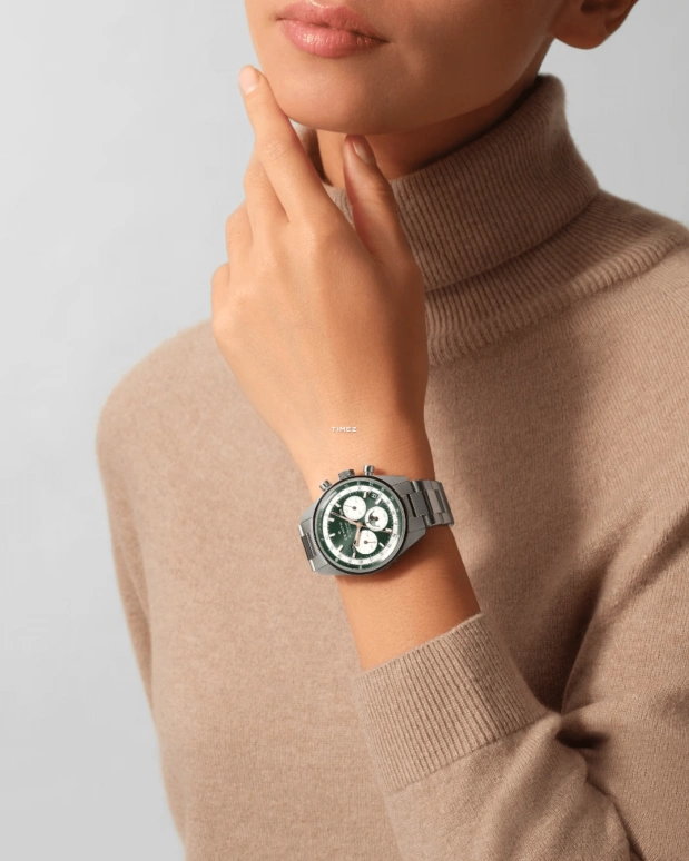 真力时,Chronomaster旗舰 38毫米,38毫米,精钢,绿色,自动上弦,计时,月相,月历,星期历,蓝宝石,水晶玻璃,圆形,03,03.3400.3610/40.M3200