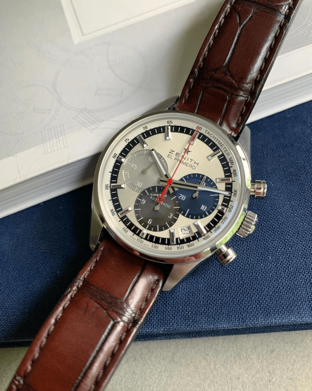 真力时,El Primero 38毫米,38毫米,不锈钢,银色,自动上弦,计时,日历,03,03.2150.400/69.C713 Automatic