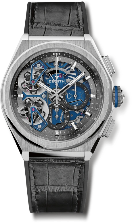 Zenith,Defy 44mm,44mm,Platinum,Skeleton,Automatic,Chronograph,Power Reserve Indicator,Tourbillon,40,40.9000.9020/78.R582