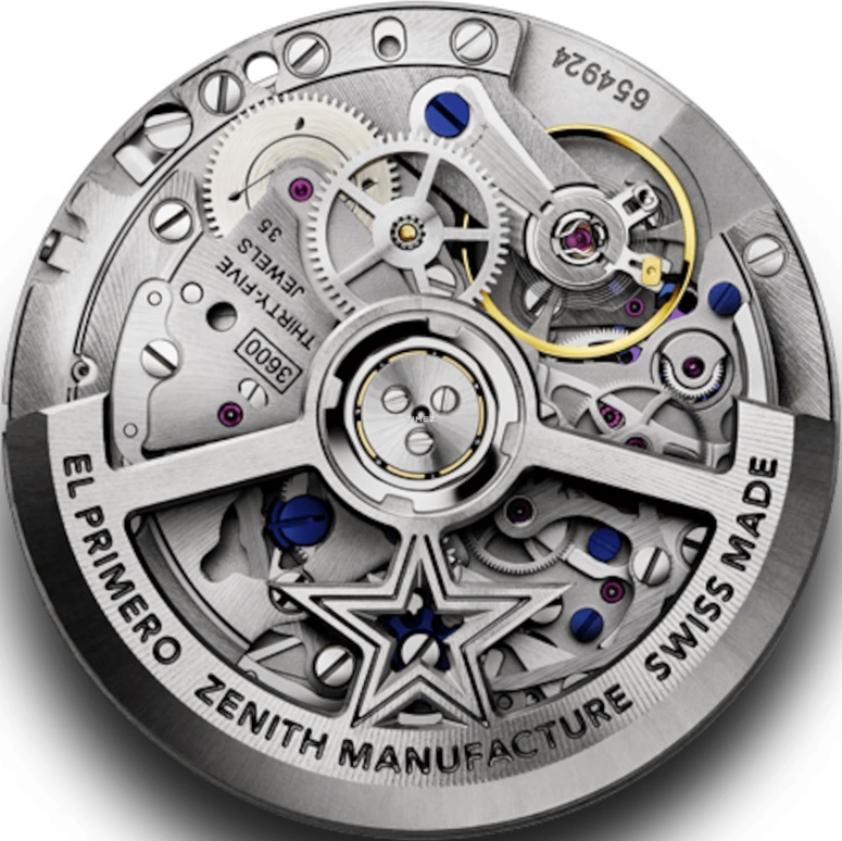 真力时,Chronomaster运动 41毫米,41毫米,精钢,蓝色,自动上弦,计时,日历,03,03.3114.3600/51.R950