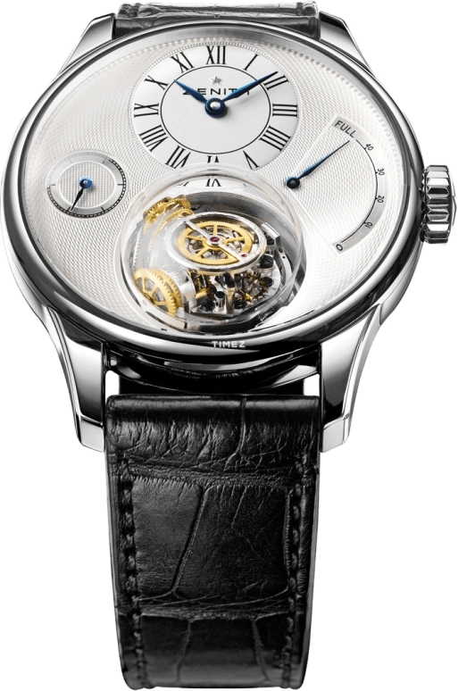 Zenith,Academy 45mm,45mm,White Gold,Silver White,Handwound,50hours,In-house Caliber,65,65.2210.8804/01.C630