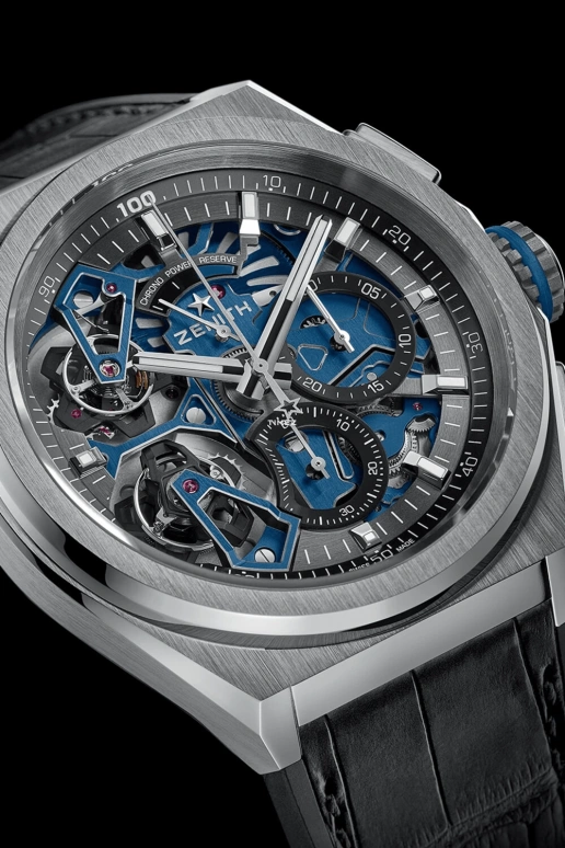 Zenith,Defy 44mm,44mm,Platinum,Skeleton,Automatic,Chronograph,Power Reserve Indicator,Tourbillon,40,40.9000.9020/78.R582